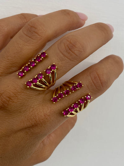 Fuchsia Fireworks Ring