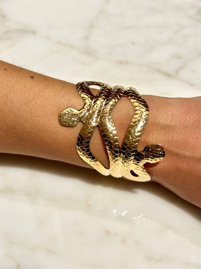 Gold wrist Snake