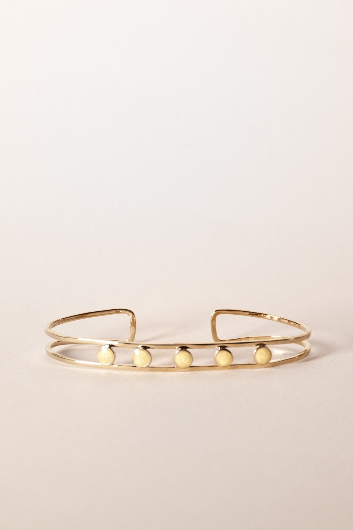 beige hand bracelet
